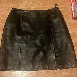 Gantos skirt black leather